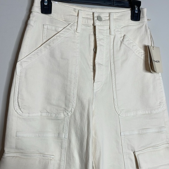 MOTHER | The Curdside Cargo Flood in Eggnog Size 27 NWT - Picture 3 of 9